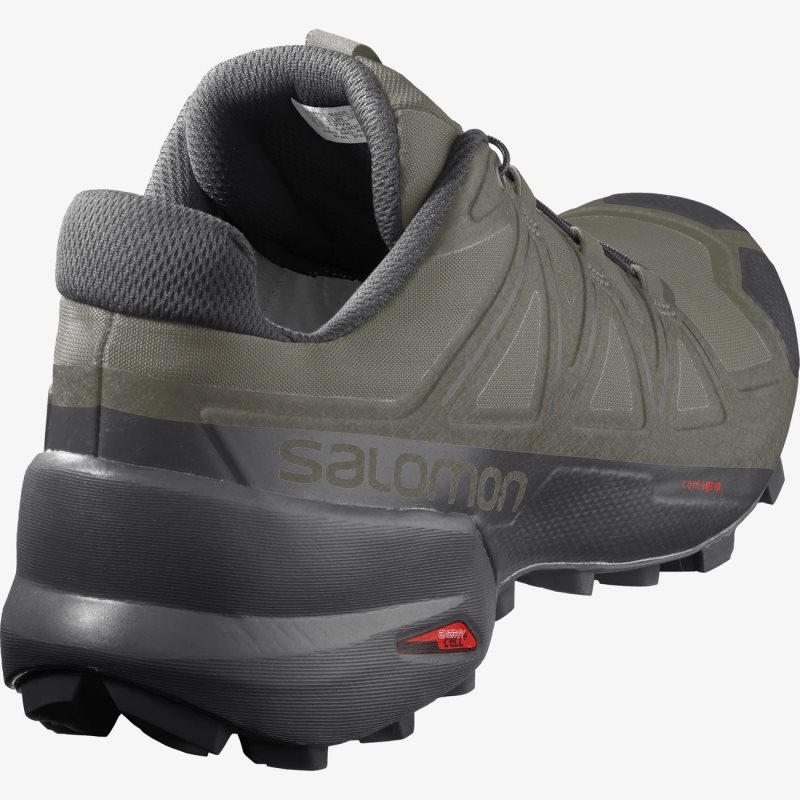 Chaussure Trail Salomon SPEEDCROSS 5 Vert Olive Homme | YBA-3144273