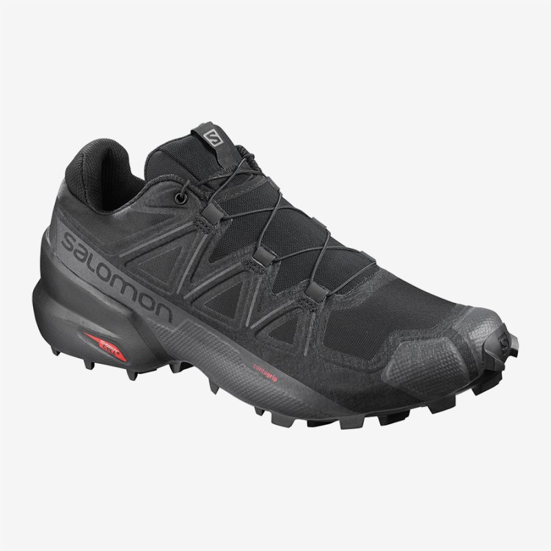 Chaussure Trail Salomon SPEEDCROSS 5 WIDE Noir Homme | TGE-2862321