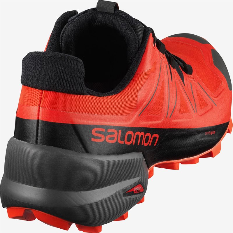 Chaussure Trail Salomon SPEEDCROSS 5 GTX Rouge Homme | FLK-4514500