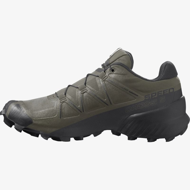 Chaussure Trail Salomon SPEEDCROSS 5 Vert Olive Homme | YBA-3144273