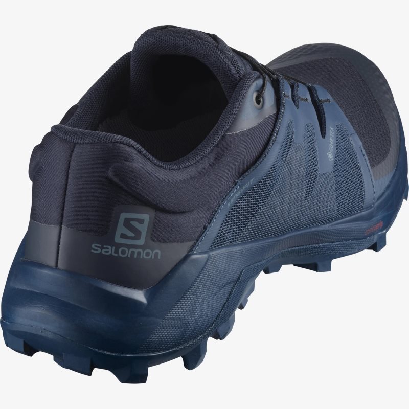 Chaussure Trail Salomon WILDCROSS GTX Bleu Marine Homme | QTV-6462024