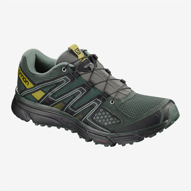 Chaussure Trail Salomon X-MISSION 3 Vert Homme | XHE-6203128