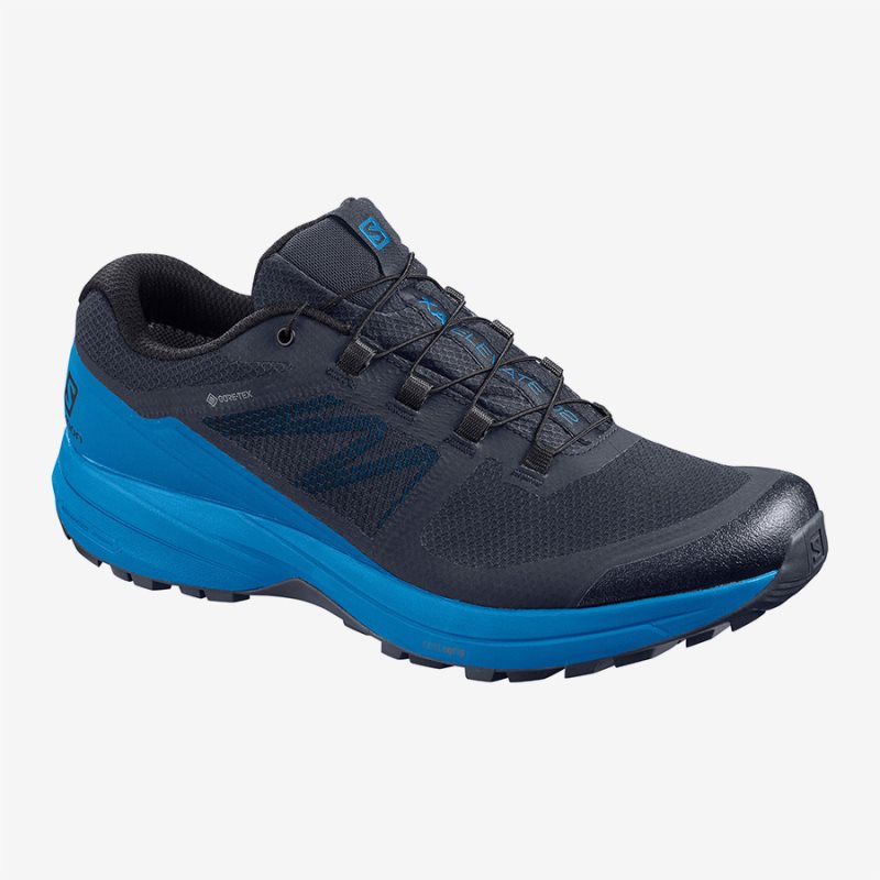 Chaussure Trail Salomon XA ELEVATE 2 GTX Noir/Bleu Homme | TNW-3772028