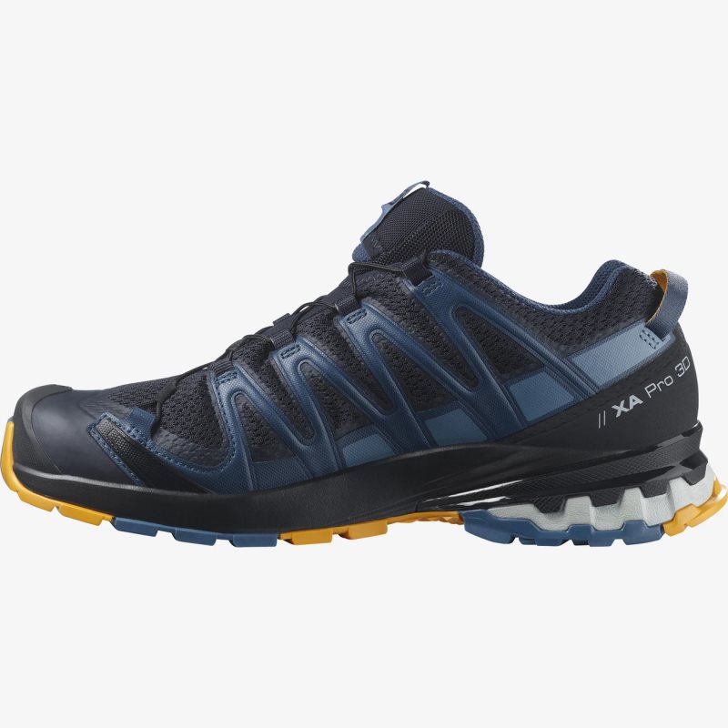 Chaussure Trail Salomon XA PRO 3D v8 Bleu Marine Homme | QKW-9384573