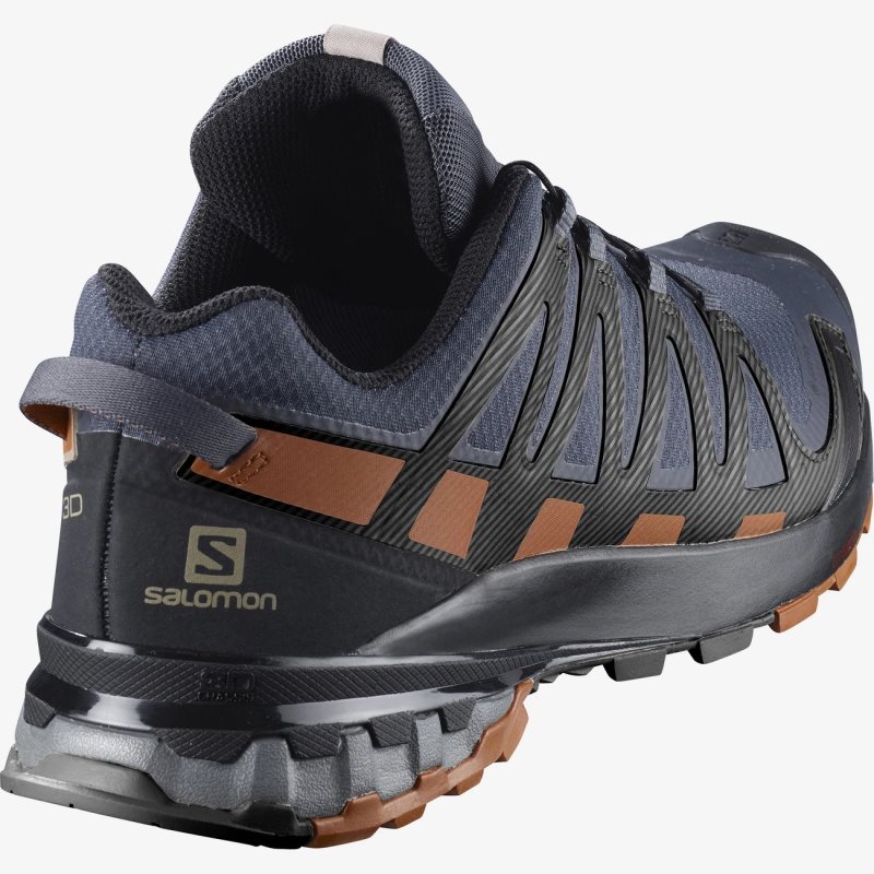 Chaussure Trail Salomon XA PRO 3D v8 GORE-TEX WIDE Bleu Marine Homme | YME-9192808