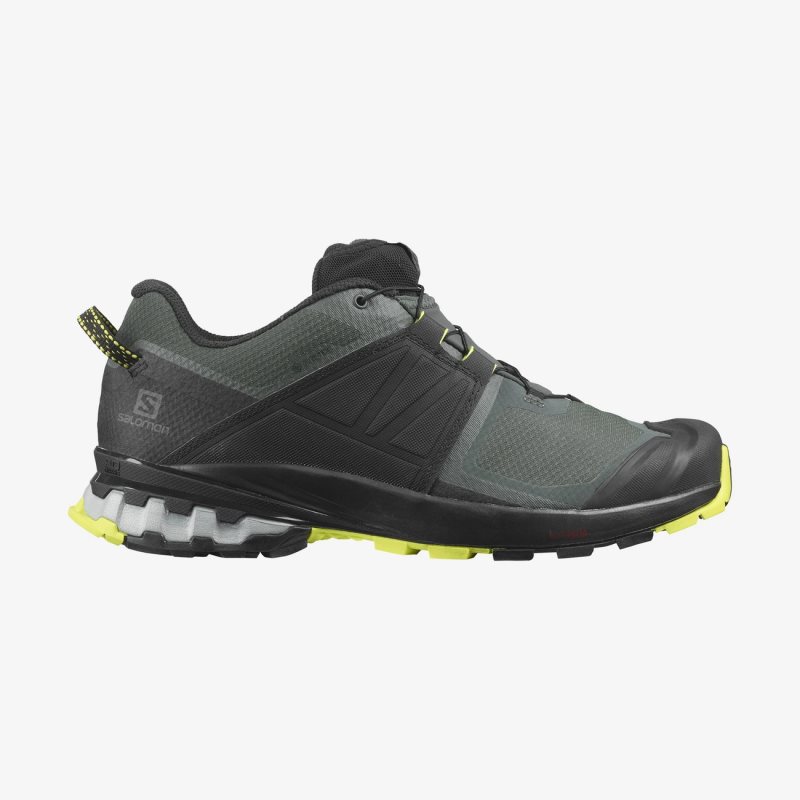 Chaussure Trail Salomon XA WILD GORE-TEX Noir/Vert Homme | NUU-2179064