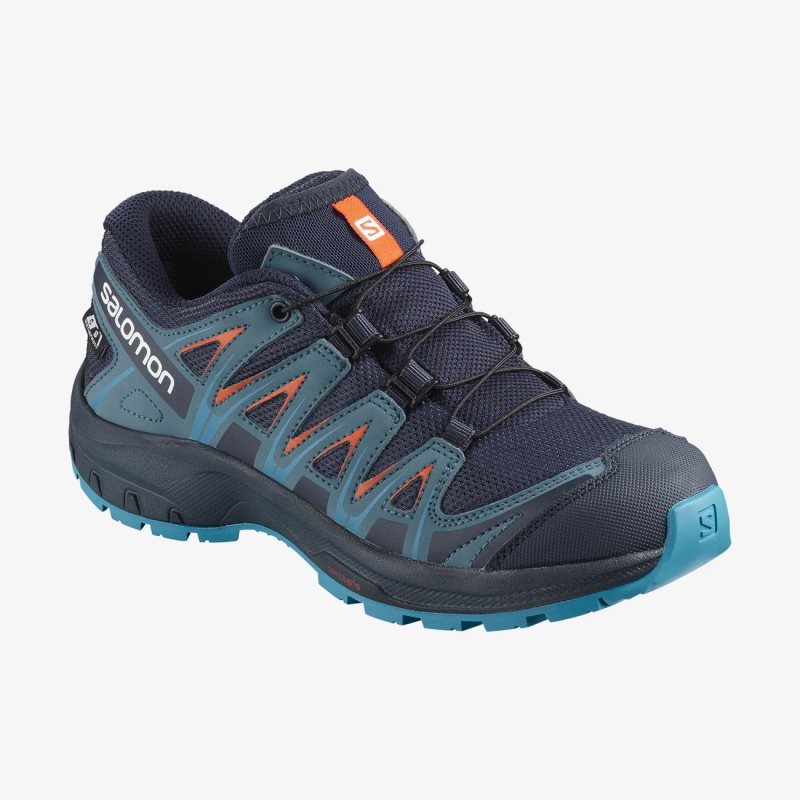 Chaussure de Randonnée Salomon XA PRO 3D CLIMASALOMON WATERPROOF Bleu Marine Enfant | VOI-6534567