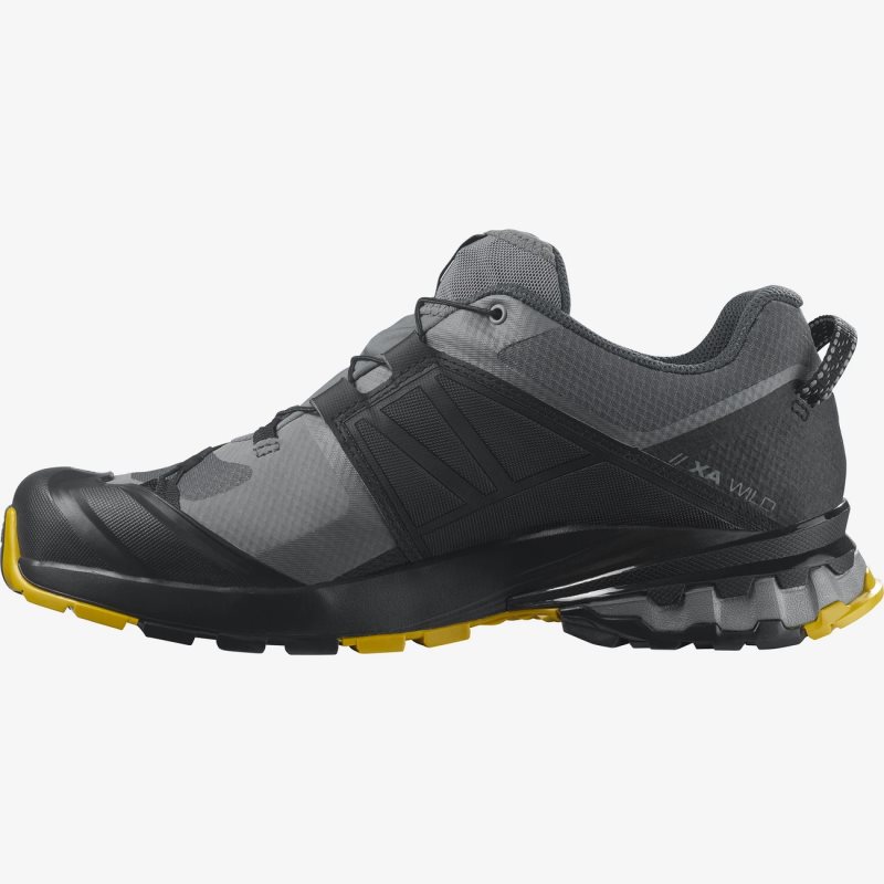 Chaussure Trail Salomon XA WILD GORE-TEX Noir/Grise Homme | RIL-5152048