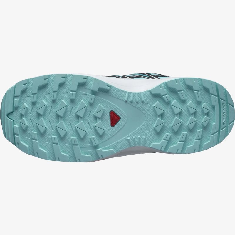 Chaussure de Randonnée Salomon XA PRO 3D CLIMASALOMON WATERPROOF Turquoise/Noir Enfant | NPC-2972944