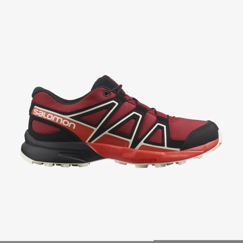 Chaussure Trail Salomon SPEEDCROSS Rouge Enfant | FAN-3147248