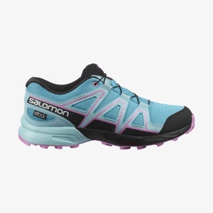 Chaussure Trail Salomon SPEEDCROSS CLIMASALOMON WATERPROOF Turquoise Enfant | RKM-9749282