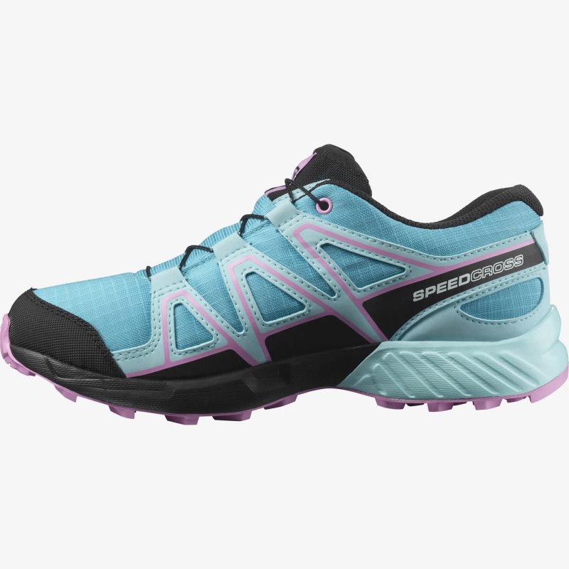 Chaussure Trail Salomon SPEEDCROSS CLIMASALOMON WATERPROOF Turquoise Enfant | RKM-9749282