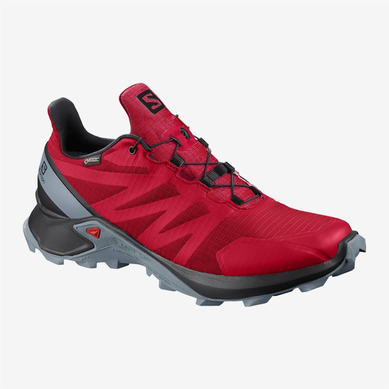 Chaussure Trail Salomon SUPERCROSS GTX Rouge Homme | BKY-4281746