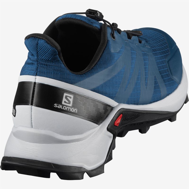 Chaussure Trail Salomon SUPERCROSS Bleu Homme | EWR-6505580