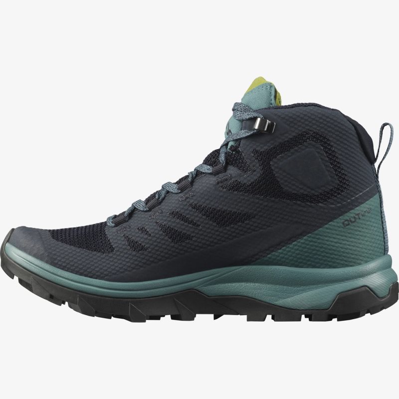 Chaussure de Randonnée Salomon OUTLINE MID GORE-TEX Bleu Marine Femme | TGP-1402903